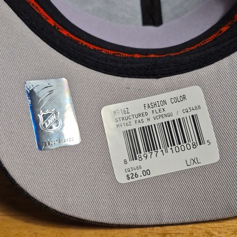 Adidas Pittsburgh Penguins L/XL Stretchfit Hat - New - Picture 9 of 10